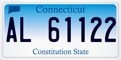 CT license plate AL61122
