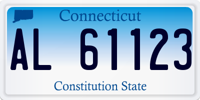 CT license plate AL61123