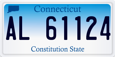 CT license plate AL61124