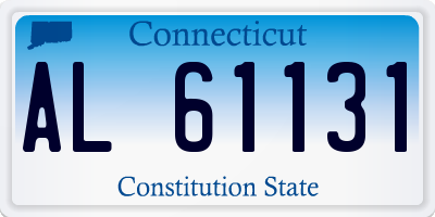 CT license plate AL61131
