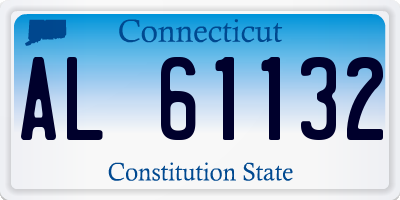 CT license plate AL61132