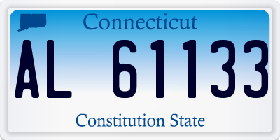CT license plate AL61133