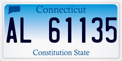 CT license plate AL61135