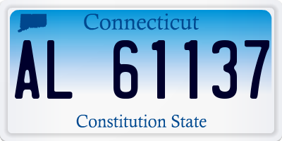 CT license plate AL61137