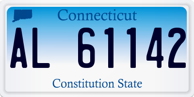 CT license plate AL61142