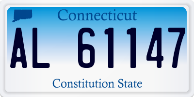 CT license plate AL61147