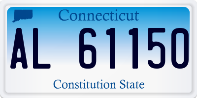 CT license plate AL61150