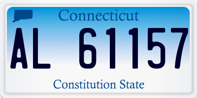 CT license plate AL61157