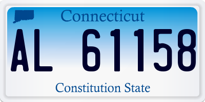 CT license plate AL61158