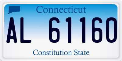 CT license plate AL61160
