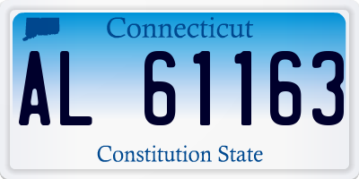 CT license plate AL61163