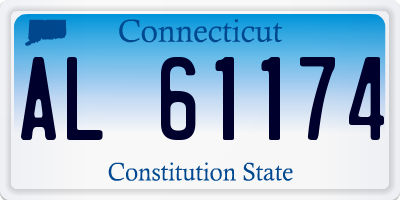 CT license plate AL61174
