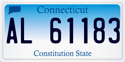 CT license plate AL61183