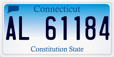 CT license plate AL61184