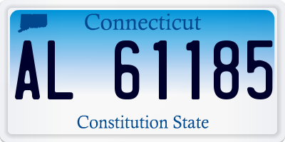 CT license plate AL61185