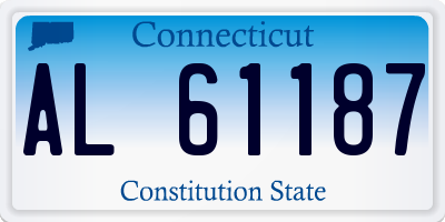 CT license plate AL61187