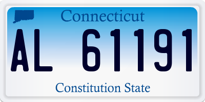 CT license plate AL61191