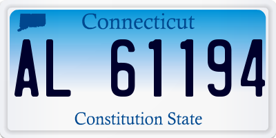 CT license plate AL61194