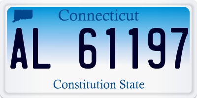 CT license plate AL61197