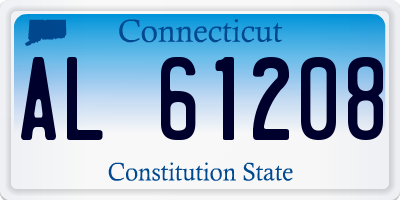 CT license plate AL61208