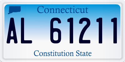CT license plate AL61211