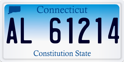 CT license plate AL61214