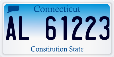 CT license plate AL61223