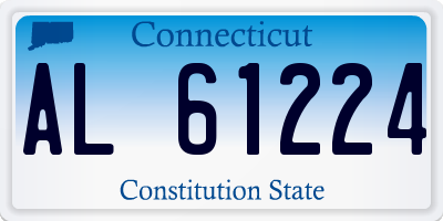 CT license plate AL61224