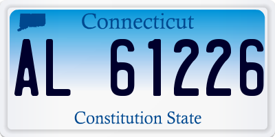CT license plate AL61226