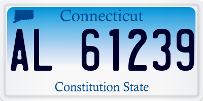 CT license plate AL61239