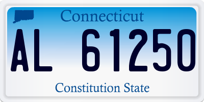 CT license plate AL61250