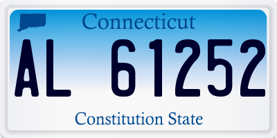CT license plate AL61252
