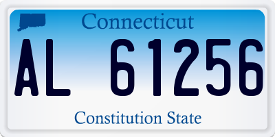 CT license plate AL61256