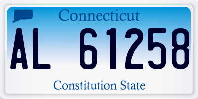 CT license plate AL61258