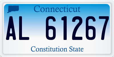 CT license plate AL61267