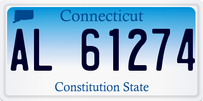 CT license plate AL61274