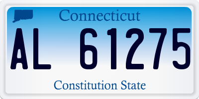 CT license plate AL61275