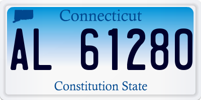 CT license plate AL61280