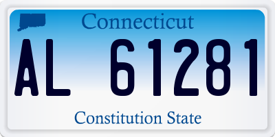 CT license plate AL61281