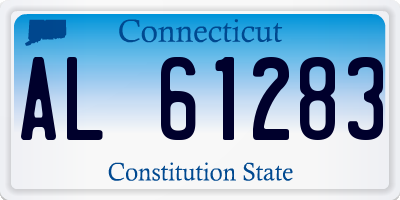 CT license plate AL61283
