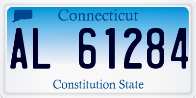 CT license plate AL61284