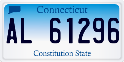 CT license plate AL61296