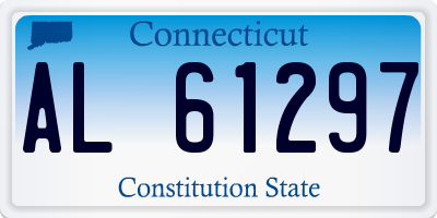 CT license plate AL61297