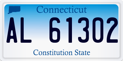 CT license plate AL61302