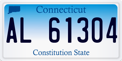 CT license plate AL61304
