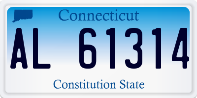 CT license plate AL61314