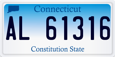 CT license plate AL61316