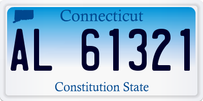 CT license plate AL61321
