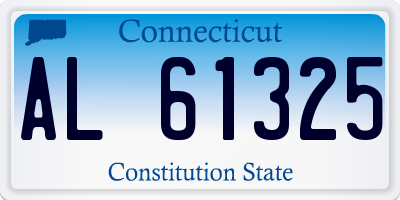 CT license plate AL61325