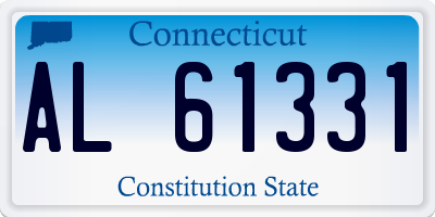 CT license plate AL61331